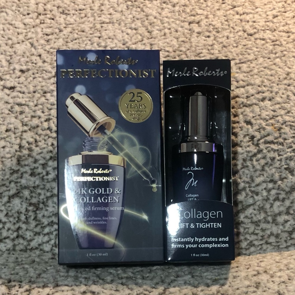 Merle Roberts Perfectionist 24K Gold Firming & Collagen Lift Tightening Serums